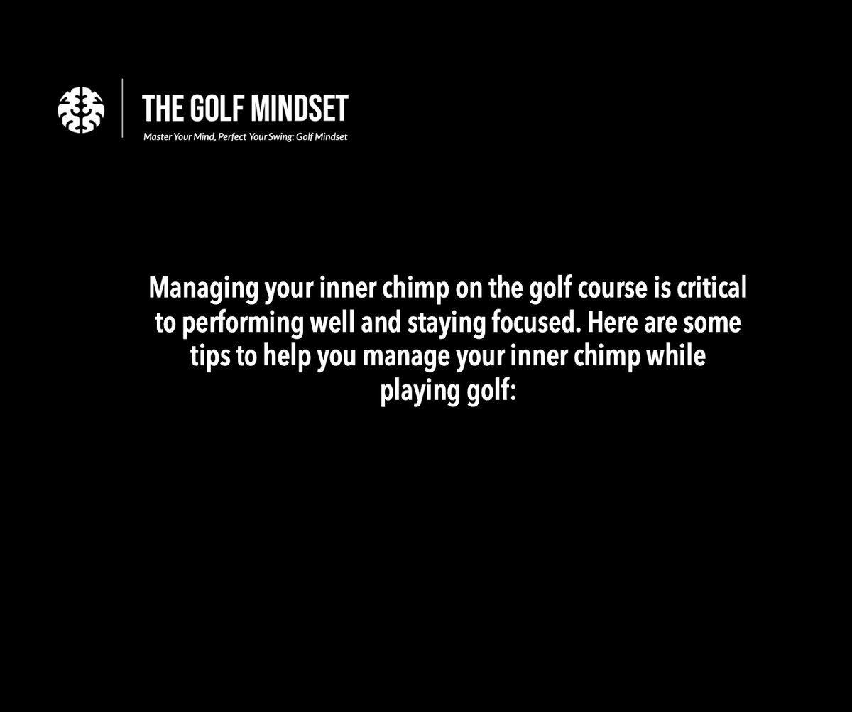 TheGolfMindset1's tweet photo. Just finished reading The Chimp Paradox by @chimpmanagement, and it's easily one of my favorite books on mental performance! A must-read for anyone looking to improve their golf game and manage their inner chimp. #mentalperformance #golfmindset #innerchimp #golfingtips" https://t.co/OsZV124eCm