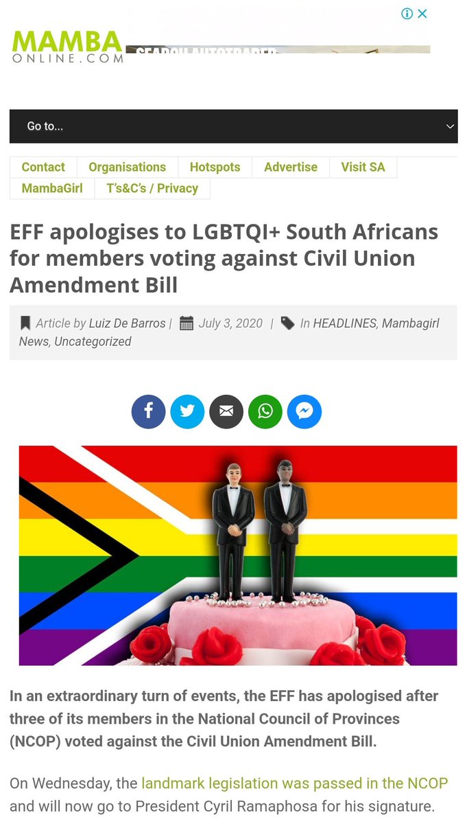 @KuhleExplores_ @justmishkah_cpt They all talk but when it came to action they voted against the Civil Union Amendment Bill but later apologized but those members who voted against the bill are still in parliament sooo🤷🏾‍♂️