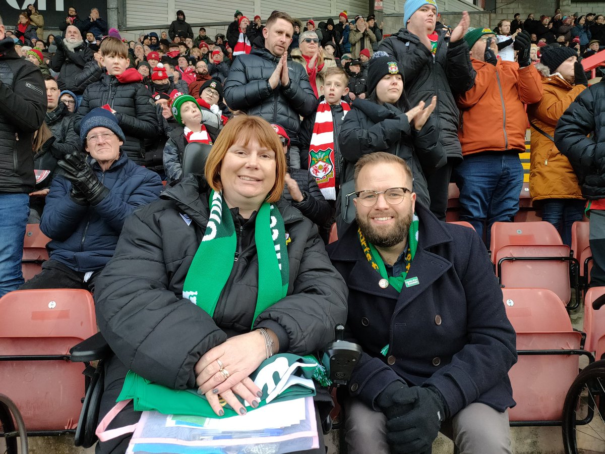 Massive thank you to <a href="/OwainLPF/">Owain Davies</a> Chief Exec <a href="/lpftweets/">Level Playing Field</a> for making the long journey to <a href="/Wrexham_AFC/">Wrexham AFC</a> to be part of today's celebrations with us for <a href="/lpftweets/">Level Playing Field</a> #UniteForAccess .
It's been a pleasure, 
Welcome to Wrexham !!
We really do appreciate your efforts in attending today