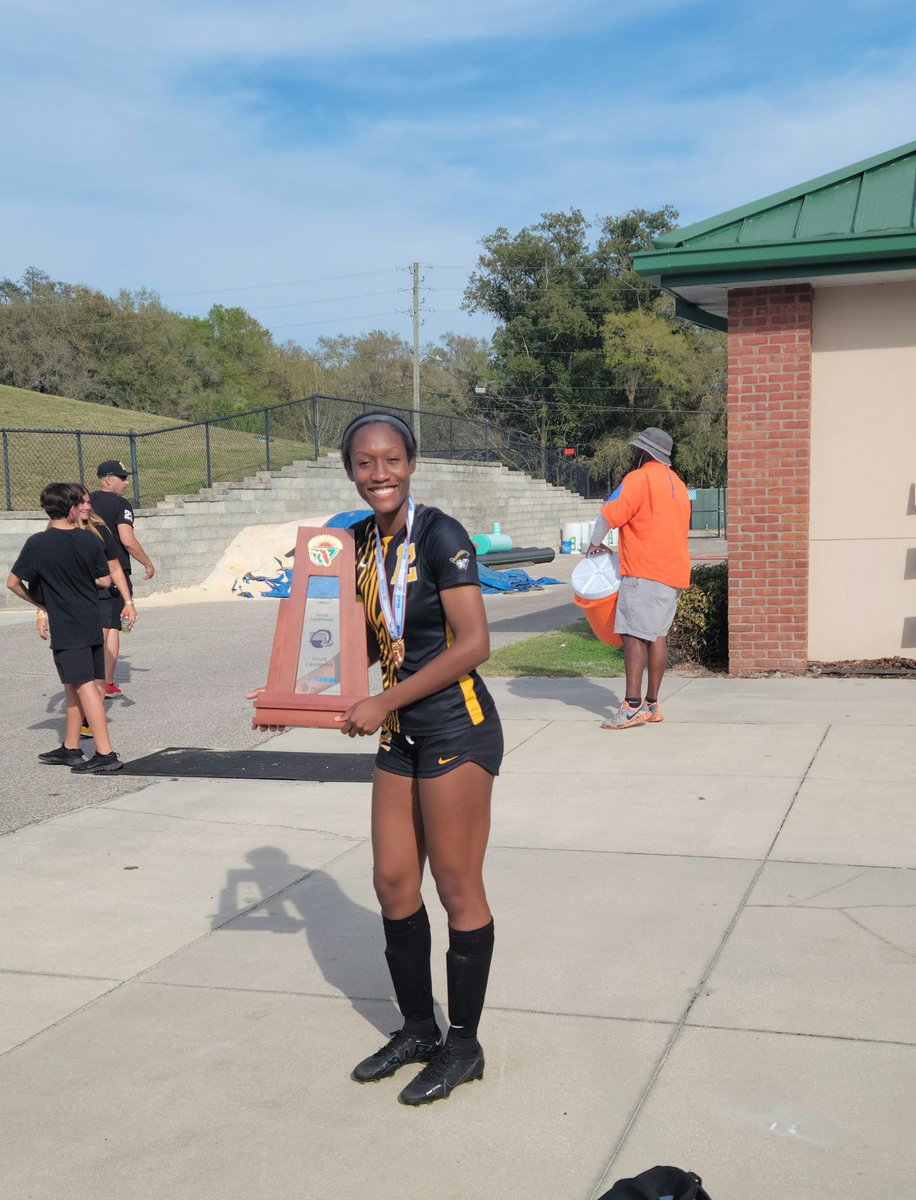 acaines2024's tweet photo. FL State Champs!!💛🖤Proud of our win! Let’s go Patriots! https://t.co/9I45oaYrXS