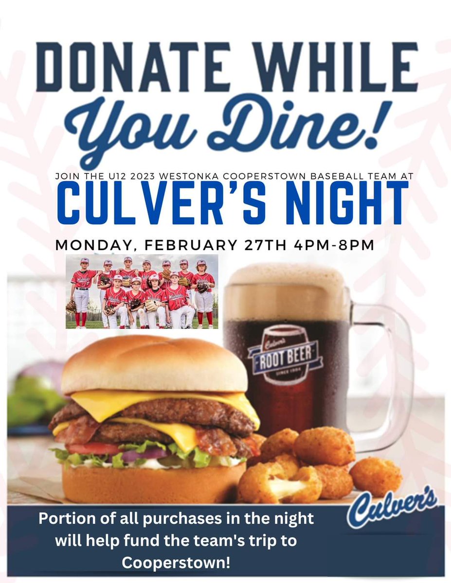This Monday - hope you can make it! #culversnight #cooperstown #baseball