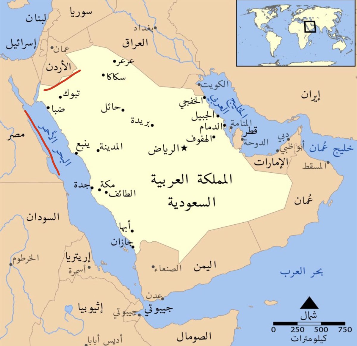 خرج مصري بالأمس ليقول حامين حدودكم 
ورئيس النواب الاردني يقول حامين حدودكم 

- المشكلة إن السعودية اكبر من مساحتهم مجتمعين والحدود ماسكينها حرس الحدود السعودي مش الدرك الاردني، يازلمه بطل بيره واعرف حجمك.