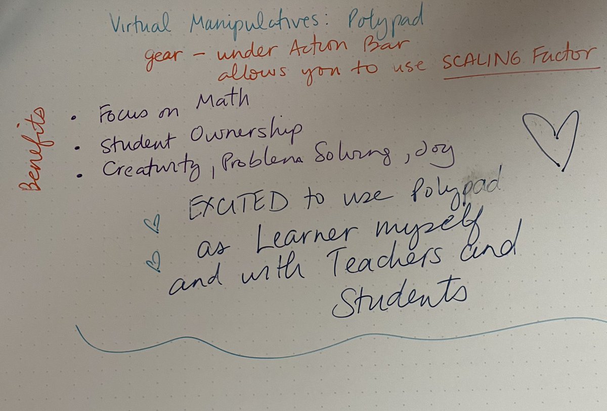 Dinhclass's tweet image. Thanks @MathigonOrg and @davidporas for another great Polypad session #buildmathminds @BuildMathMinds