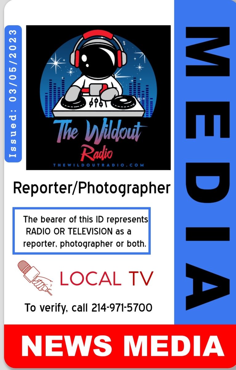 We will have media badges for our awards show!