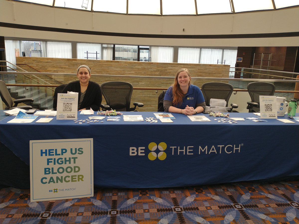 1/ Attending CCCT this weekend? Stop by the Be The Match table in the hotel conference center, take a quick cheek swab, and potentially save a life!