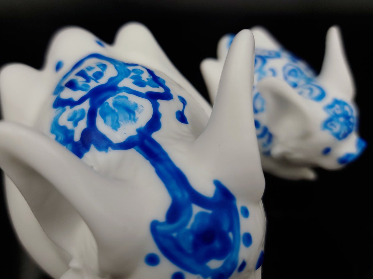 If y'all like the last set of painted porcelain toys check these out 👀💙