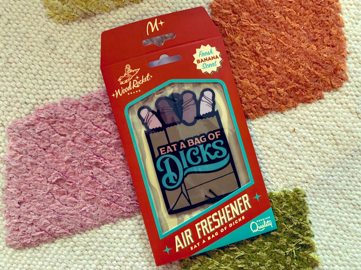 leeroymyers's tweet photo. New @Wood_Rocket air fresheners for you to sniff coming soon!!!
#eatabagofdicks #airfreshener #woodrocket https://t.co/xMsuQPUqDK