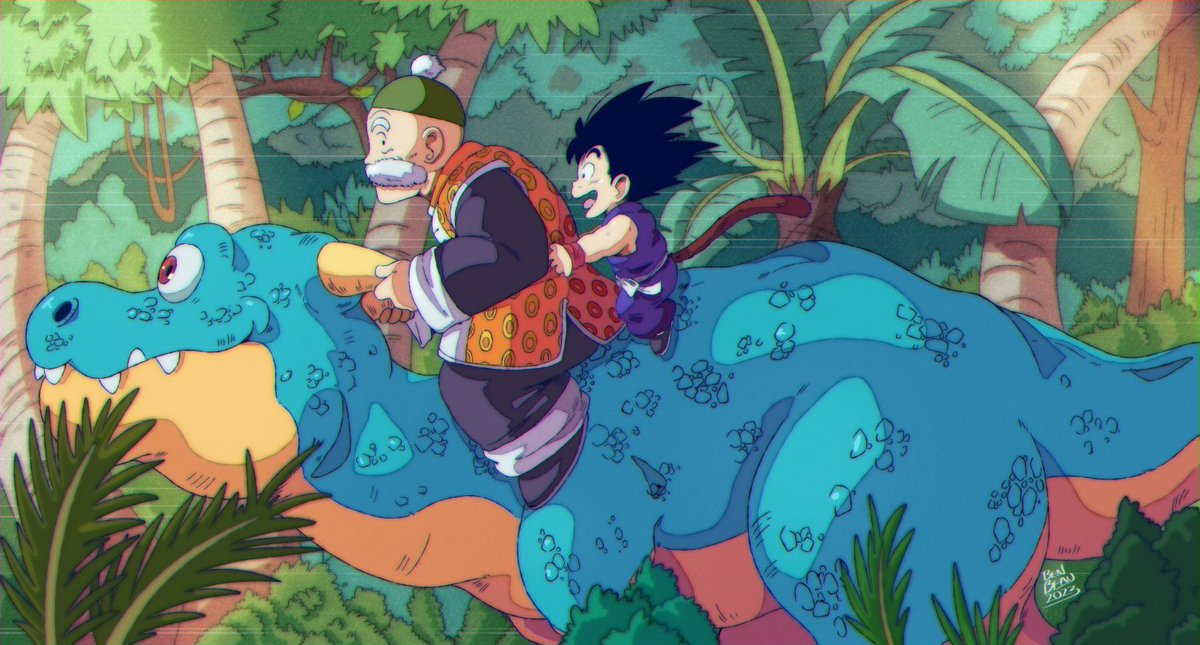 artbenbeau's tweet photo. the real goku and gohan #dbredraw https://t.co/PtmuLQCzhM