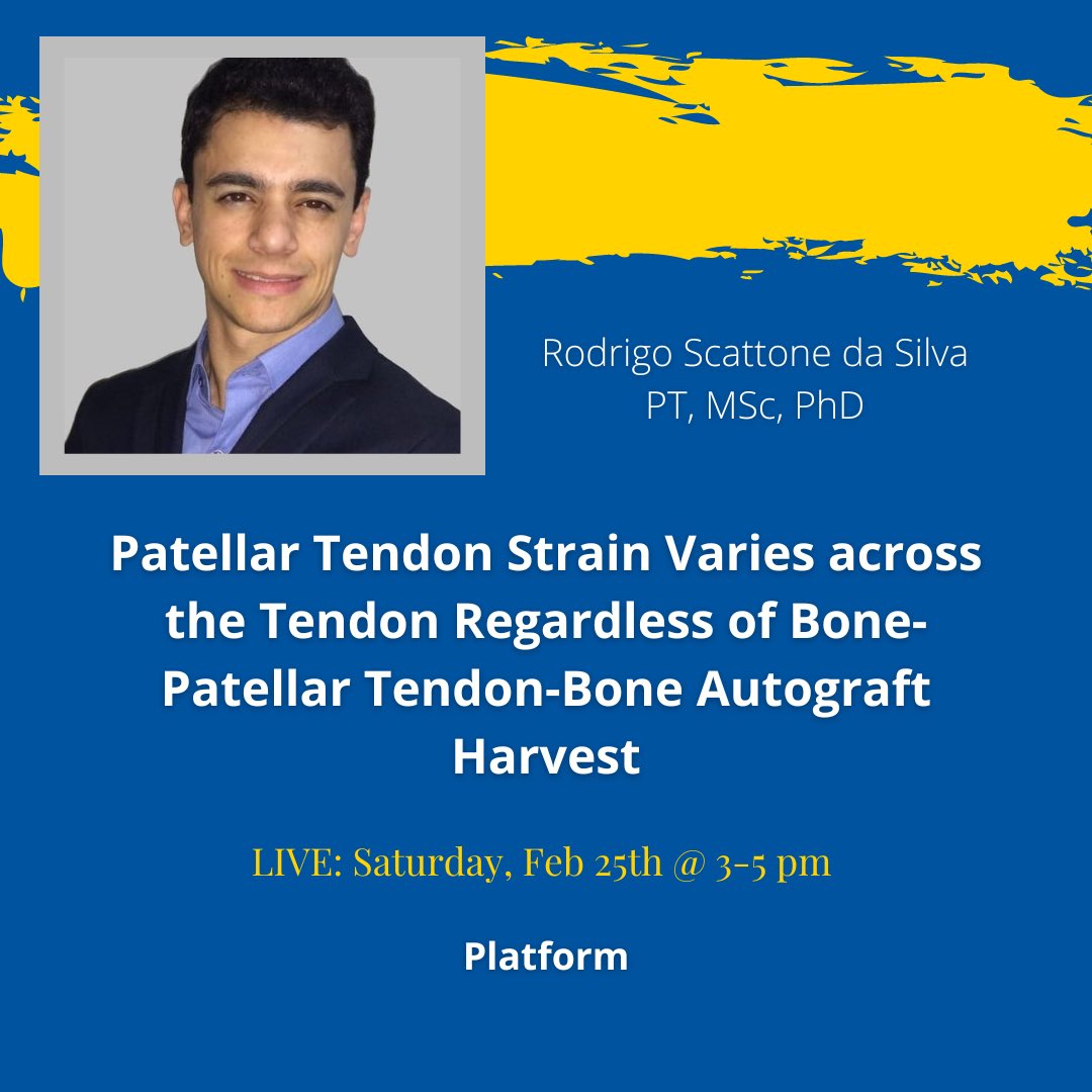 Best wishes Dr. Rodrigo Scattone da Silva presenting today at CSM! 

#UDPT  #TendonLab #ChoosePT #PhysicalTherapy #Reserach #Presentations #CSM #Conference #UniversityofDelaware #BlueHenPride
