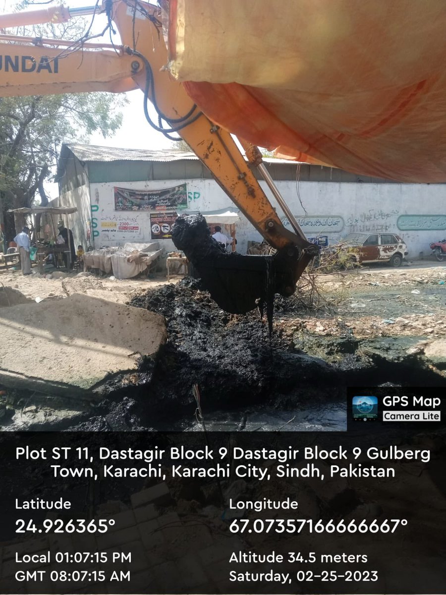 Deputy Commissioner Karachi Central on Twitter "Cleaning of Storm water drain in Block 9 FB