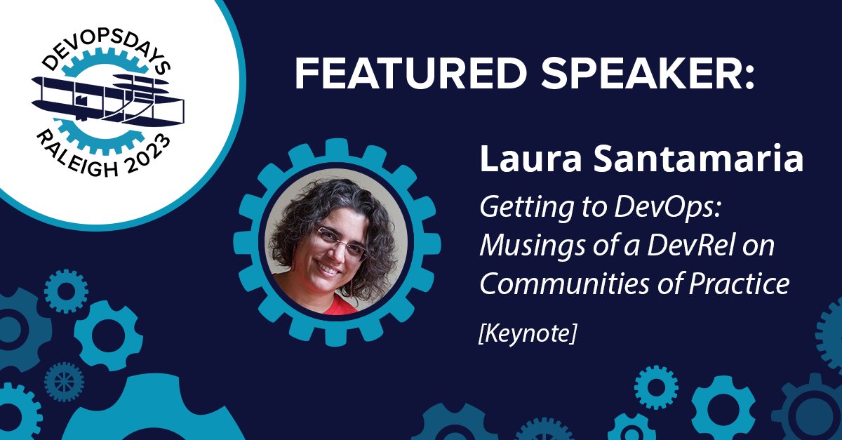 DevOpsDaysRDU's tweet photo. Speaker Announcement:  @nimbinatus will be taking the main stage as one of our Keynotes. Grab a seat and listen up as Laura talks about shifting into DevOps. She's about to put the #devops into #devopsdays! https://t.co/k1oaFbZv2z
