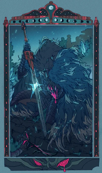 It's the elden ring birthday so I get to repost some of my fanarts hehehe... 