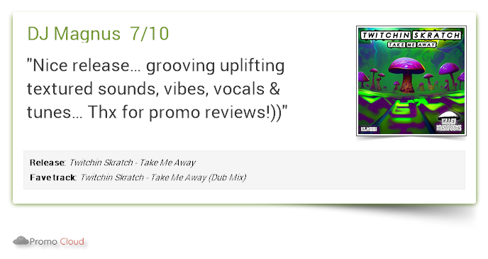 bottomlessmusic's tweet photo. DJ Magnus supports: @twitchinskratch - Take Me Away (Dub Mix) 7/10 #newrelease https://t.co/vX6OkJkBq7 https://t.co/ly5qjamcKv
