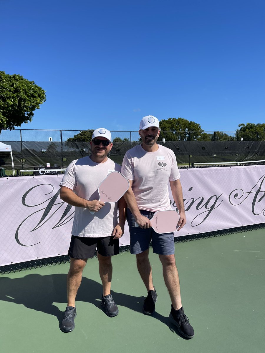 Eli and I ready for the chef pickleball tournament <a href="/SOBEWFF/">SOBEWFF</a>