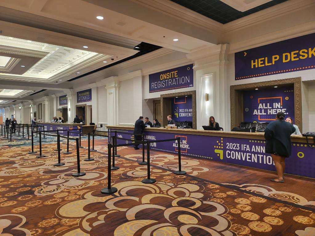 Franchising411's tweet photo. We are ready to welcome you to #IFA2023! It’s ALL IN. ALL HERE. https://t.co/rRcHs6ZZ1w