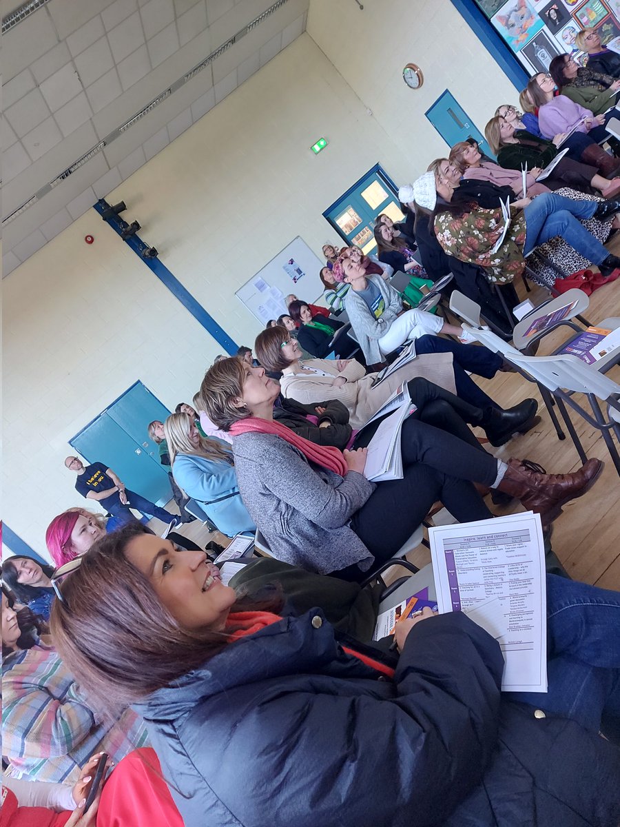 MaireadMhigUaid's tweet photo. Saturday morning. Hall full of committed educators. Each one changing the world, slowly, softly, steadily. #womened #EmbraceEquity #tenpercentbraver #IWD2023 @WomenEdNI @AM52429087 @hill1_jackie @geri_duffy @marylowery1 @joleigh_snow @lemon12truck @McClean77Paula @em_maholmes_ed https://t.co/aeizjJliLk