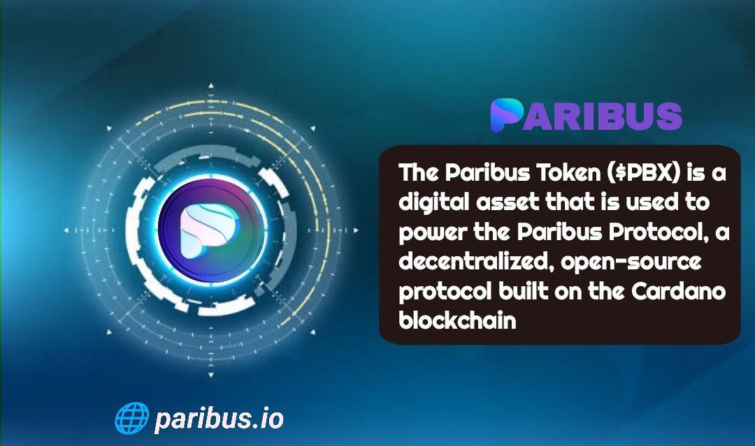 Yuuddy12's tweet photo. "Discover the power of decentralized finance with $PBX.

The #Paribus Token (PBX) is a digital asset that is used to power the @paribus_io Protocol, built on #Cardano.

Secure, fast, and transparent transactions are just a few clicks away!

👉https://t.co/Lh6rtso0Re

🚀💰 #DeFi https://t.co/sfWT7tFVth