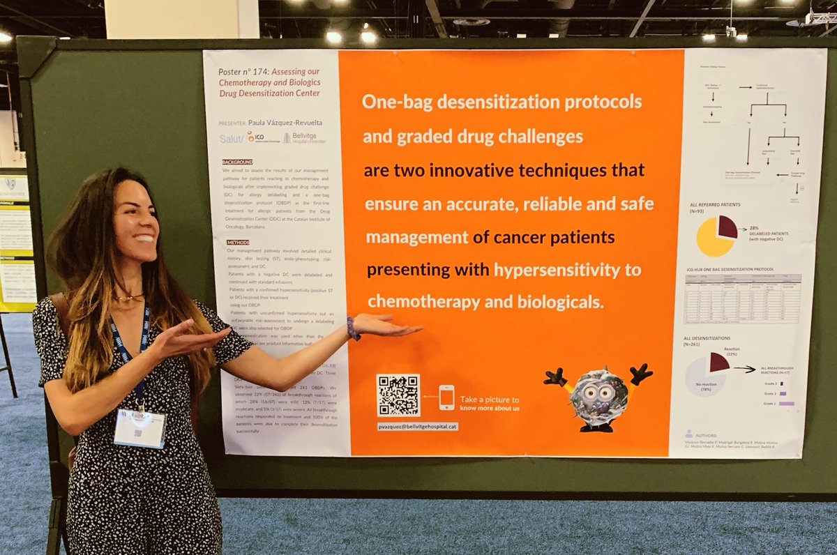 És tot un honor portar la UDFOH a l’altra banda de l’Atlàntic 💊🌎✈️

Blessed to share our experience from the Drug Desensitization Center <a href="/ICO_oncologia/">Institut Català d'Oncologia</a> <a href="/lergiabellvitge/">Al.lergiaBellvitge</a> <a href="/hbellvitge/">Hospital Universitari Bellvitge | HUB</a> at the prestigious #AAAAI2023 Annual Meeting

#drugallergy #chemotherapy #desensitization