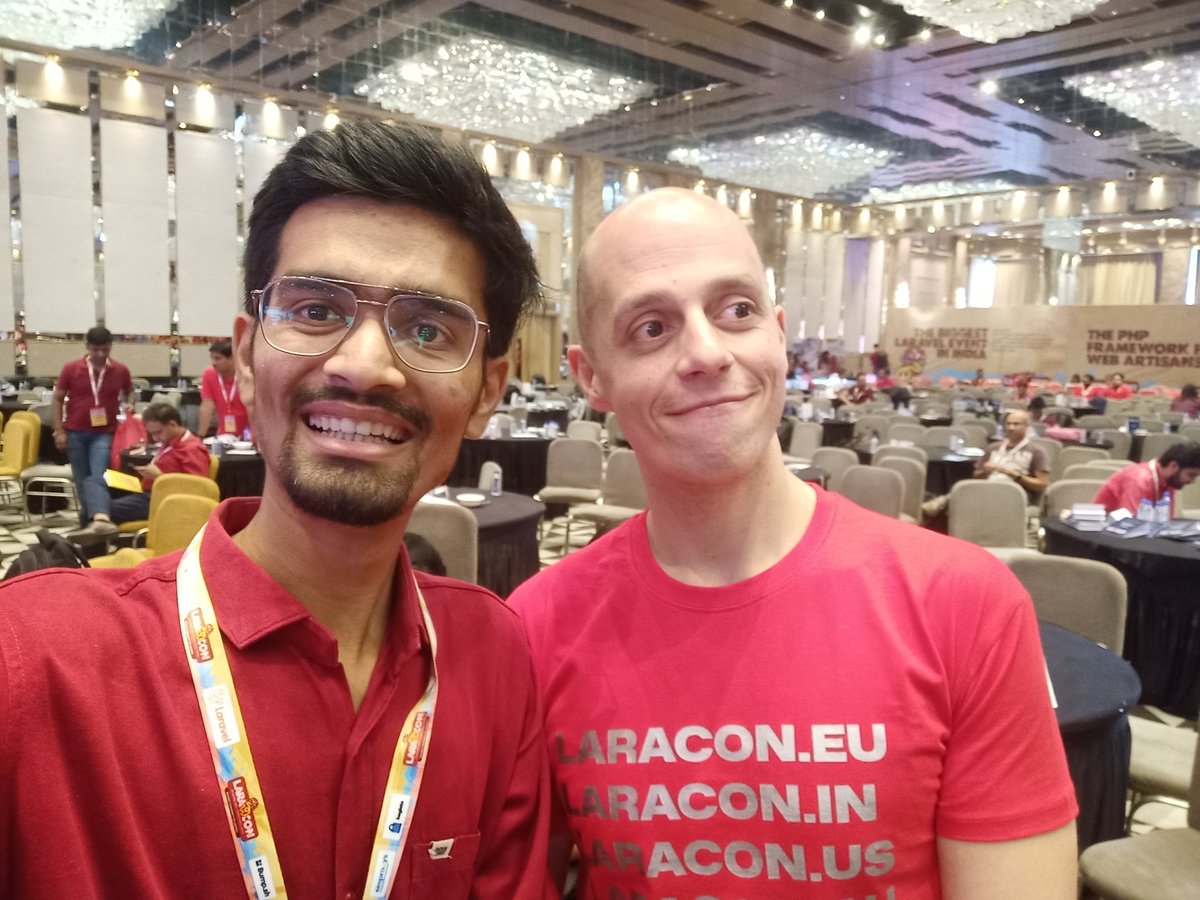 PARTHMANIAR7's tweet image. End of laracon day 1. 🤘✌️
@christophrumpel
@bobbybouwmann
@Caneco
@freekmurze
@KrishaWeb
@LaraconIN
#LaraconIndia2023
#laravelcommunity