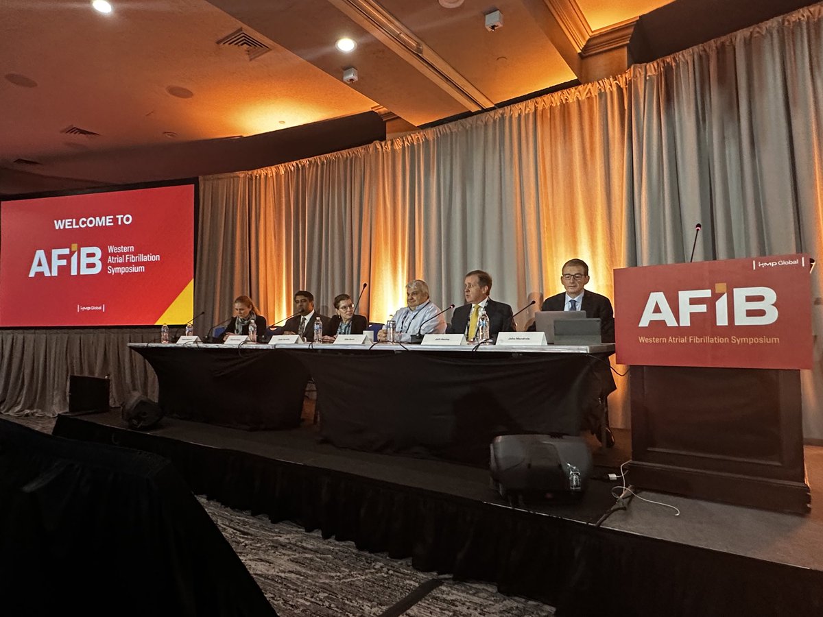 Screening for #afib! Should be standard of care? A great panel to discuss! ⁦<a href="/drjohnm/">John Mandrola, MD</a>⁩ ⁦<a href="/guroledip/">Edip Gurol</a>⁩ ⁦<a href="/melissaemm1/">Melissa Middeldorp</a>⁩ @jeffhealyMDCanada #wafib2023