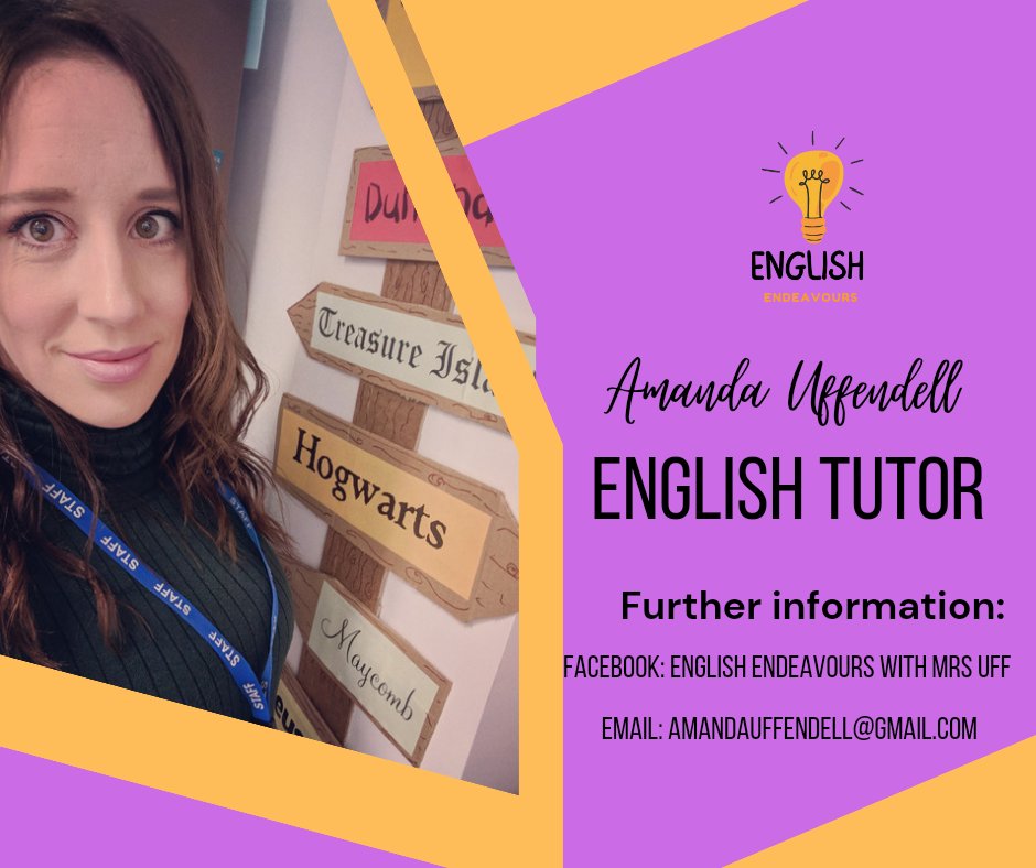 MandUff's tweet image. Website coming soon! 

*English Tuition
*Resources
*Blogs
*May try my hand at vlogs! 🤣

#English #EnglishTeacher #EnglishTutor #OnlineTutor #Tutor #Tuition #EnglishTuition #KeyStage3 #KeyStage4