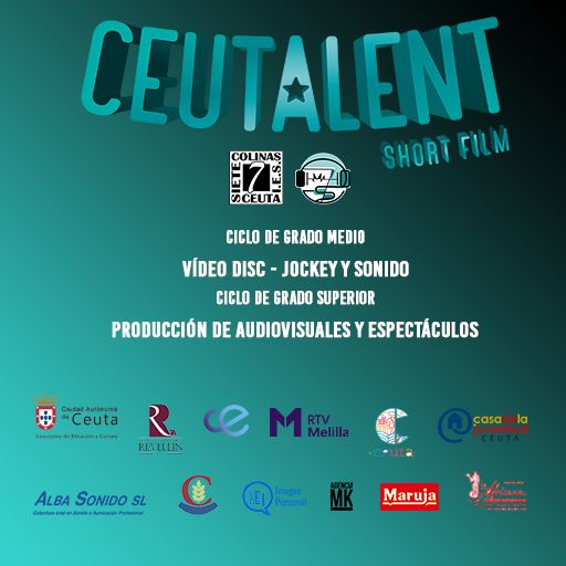 ceutalent's tweet photo. Ceutalent Short Film no podría llevarse a cabo sin la inconmensurable ayuda de nuestros colaboradores, quienes no solo apuestan por nuestro proyecto educativo, cultural y artístico,  si no por la Formación Profesional y el talento caballa.  #Ceutalent https://t.co/zKJHiEDfPQ