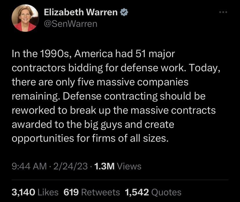 LeftFlankVets's tweet photo. We need to give some of the 850 Billion we spend on war to the Mom-n-Pop weapons manufactures! 😭😭 https://t.co/D4iiCzwyKD