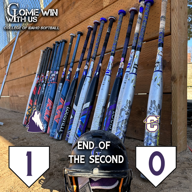 SOFTBALL | A RBI single by Kaylee MacDannald plates Haley Loffer, who started the game with a double, to give <a href="/YoteSoftball/">Coyote Softball</a> a 1-0 lead against Carroll. #ComeWinWithUs