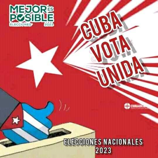 El 26 de marzo mi voto es por #Cuba, por mi y por todos porque  #MejorEsPosible 
#Matanzas
<a href="/CubaMined/">MINED</a> 
<a href="/gpppmatanzas/">Gobierno Provincial del Poder Popular en Matanzas</a> 
<a href="/SaerySerrano/">Saery Serrano</a> 
<a href="/SuselyMorfaG/">Susely Morfa González</a> 
<a href="/mariofsabines/">Mario Sabines Lorenzo</a>
