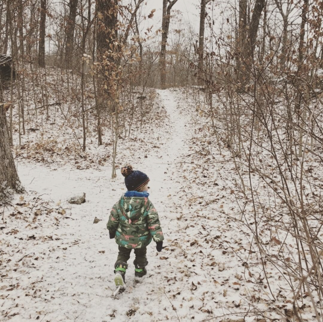 This kid just crushed our snowy hike. 

Days like this make me feel lucky to be a dad.