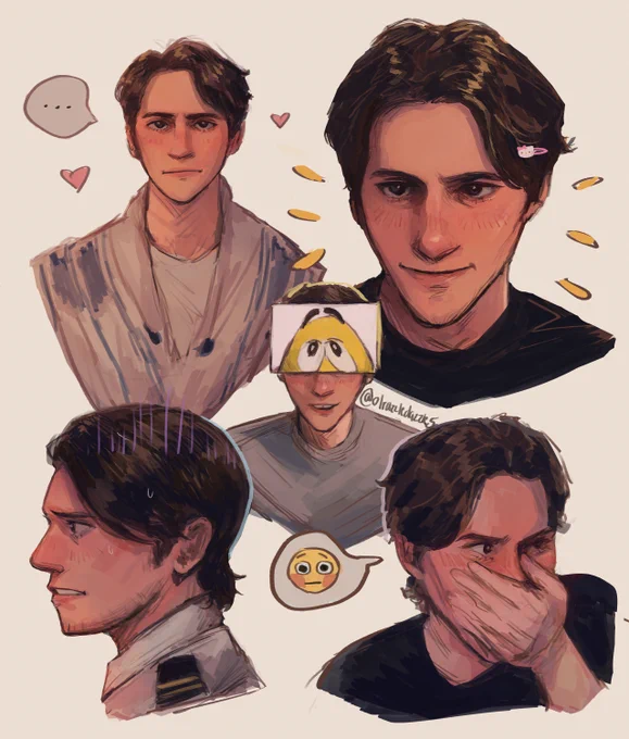 I already posted these, but I saw that is was #jermatwtartday ! Also I feel like my style has changed while learning how to draw him. I do plan on more... 