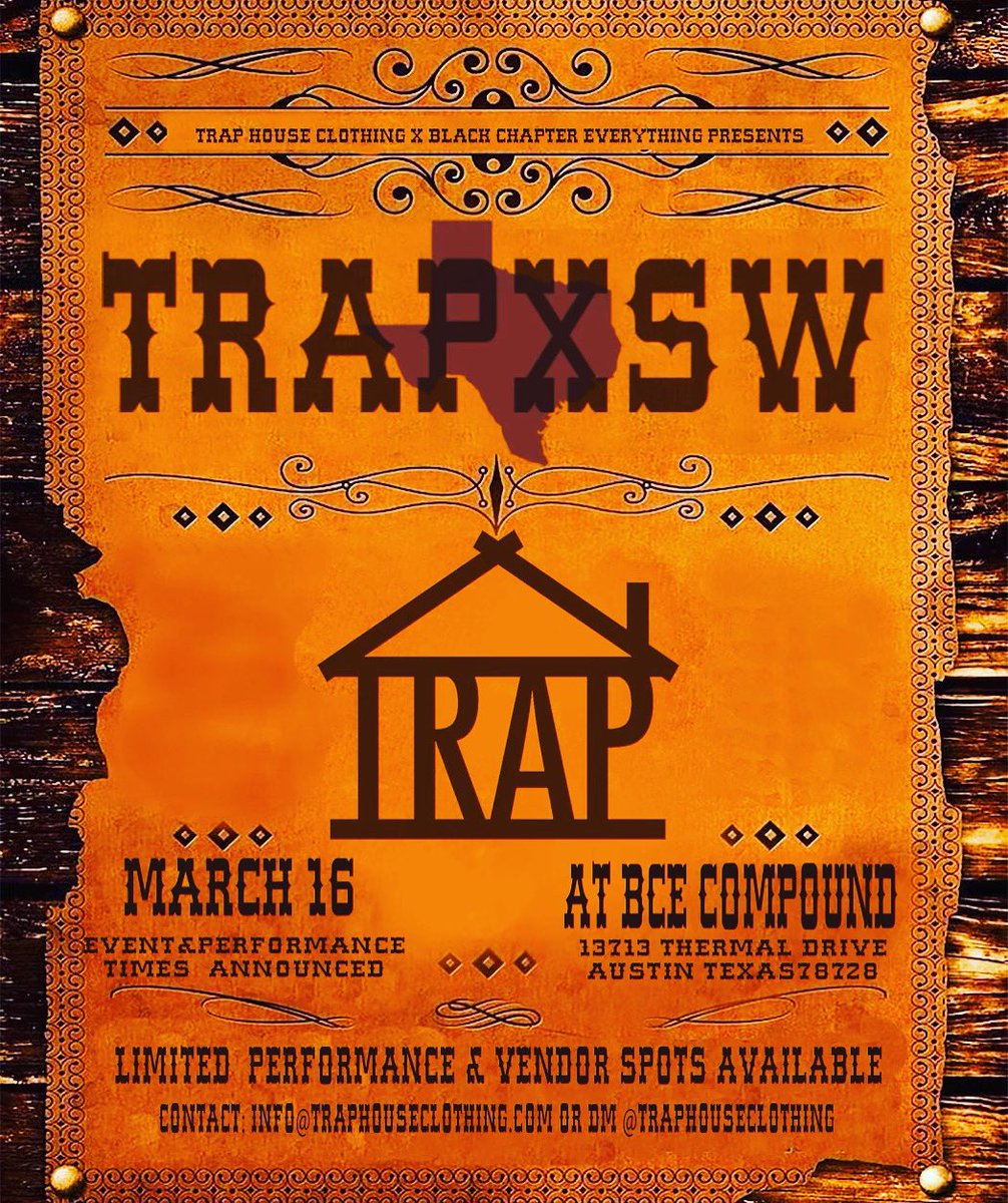 #SXSW Thursday, March 16th we’ll be in Austin, Texas at the BCE Compound 🏚️