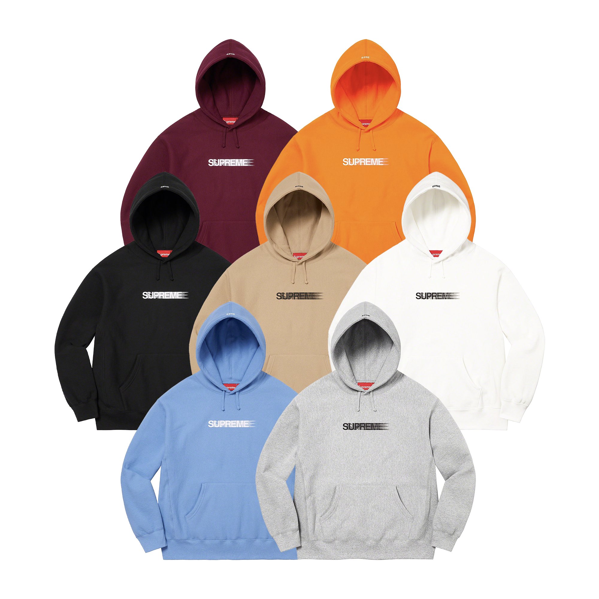 グレーサイズSupreme Motion Logo Hooded Sweatshirt L - パーカー