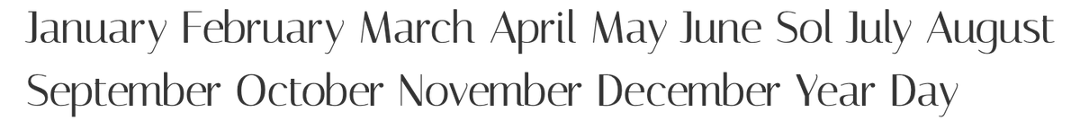 CareySTurner1's tweet photo. What do you all think of this font for the month titles for my calendar project. I want something readable, while having a classical sense, that is barely serif.
#FontAdvice #StylingAdvice #Webdesign https://t.co/aN4S9Wgx7q