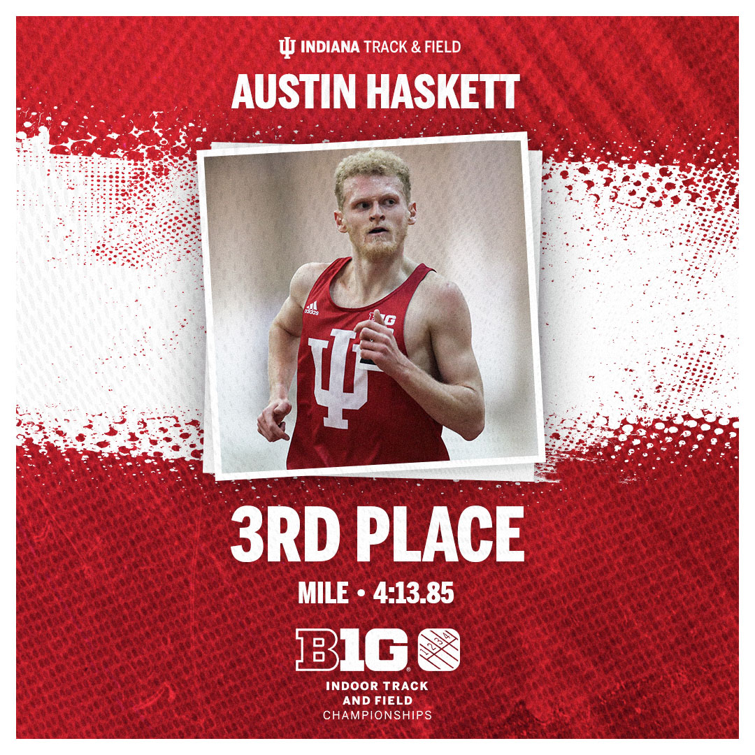Austin earns Bronze in the Mile!

Dustin Horter came through in fifth place to help the Hoosiers score 10 points!