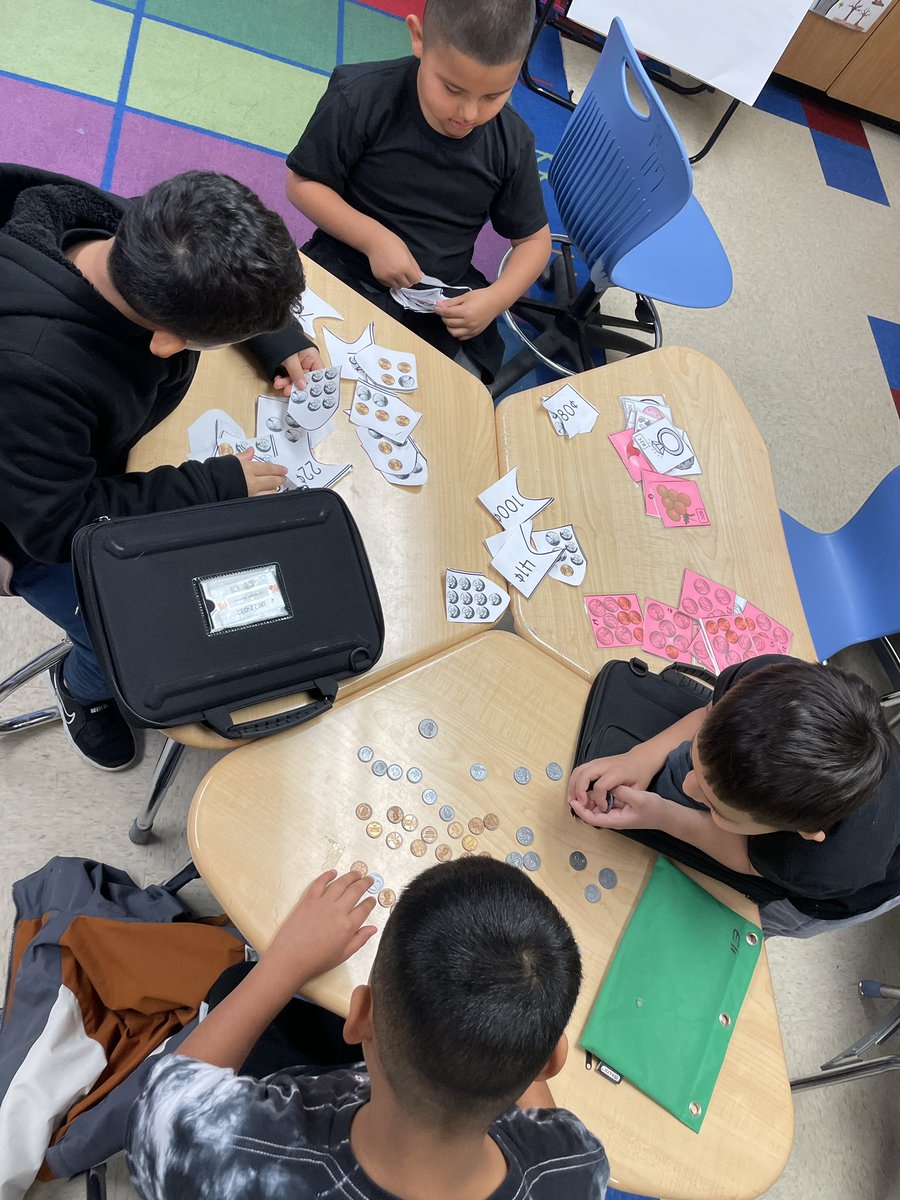 Practicing how to count money at Saturday school! Fun stuff! #joyjames #cisdBetterTogether