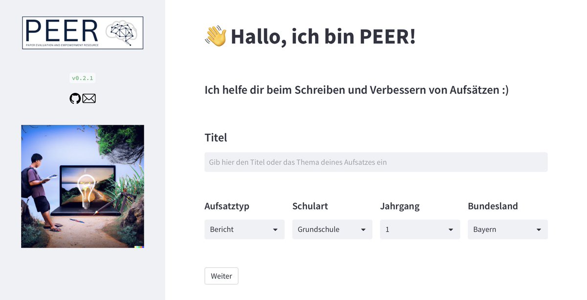 Woe_Real's tweet photo. Das könnte ein #KI-Gamechanger sein: „PEER“ @TU_Muenchen (https://t.co/whpCVYt8yR) gibt konstruktives und motivierendes Feedback zu verschiedenen Aufsatzformen. Das ist etwas, was man im Auge behalten sollte. #Twlz #BayernEdu https://t.co/46moQHyvLX