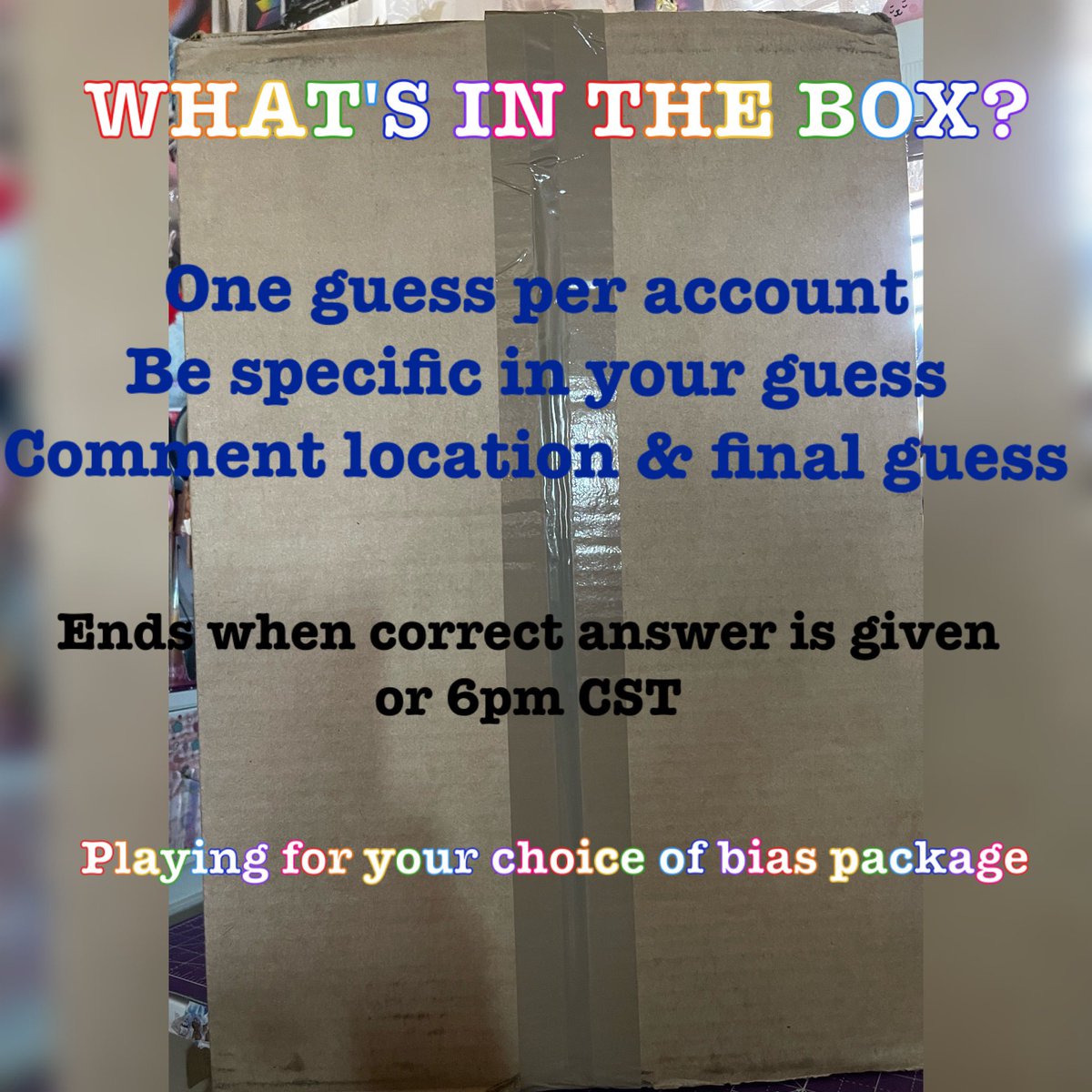 Kalen ⁷ 칼렌 on Twitter "What's in the box?! 👀 👉🏼One guess per account 👉