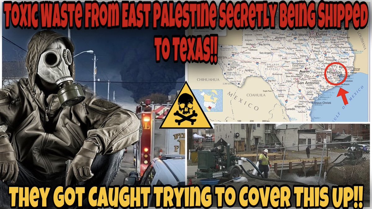 CAUGHT! Toxic Waste From East Palestine Ohio Train Derailment is Being Secretly Shipped Into Texas !!!

#OhioChemicalDisaster #OhioTrainDisaster #ohiotrainderailment #EastPalenstine 

youtu.be/_Ld_zv8Xpfs