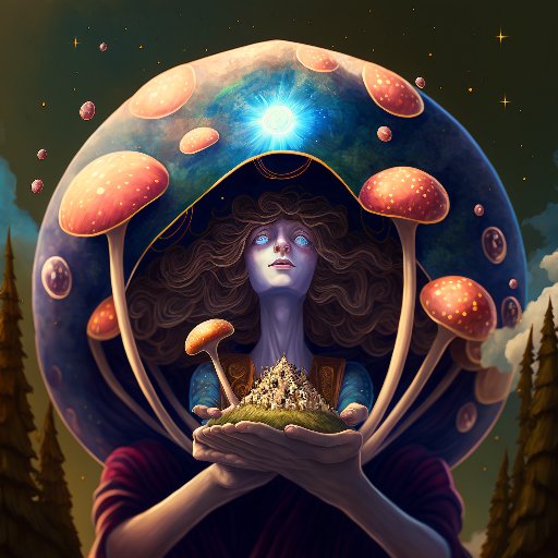 Minted two Trippin' by AI pieces from <a href="/KarmaKlub420/">Karma Klub</a>, paid for in $KARMA (which I get for staking, so essentially free!)

from the metadata:

"...positive effects of psychedelics include enhanced creativity, improved self-awareness, increased empathy, and [a connection to] nature"