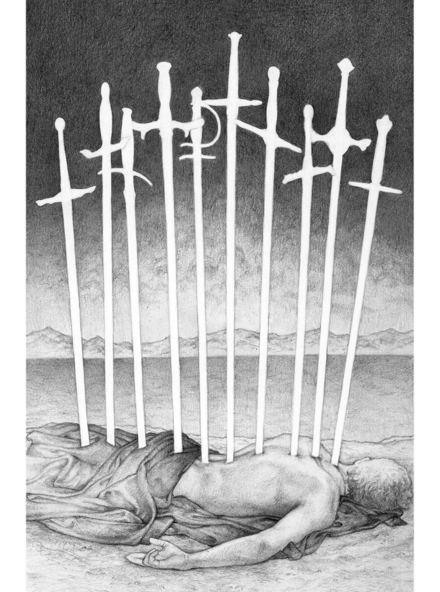 vonnart's tweet photo. The Ten of Swords 🗡 https://t.co/V26jo8gNUq