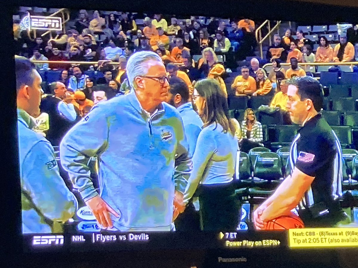 Larry Lage on Twitter "Iowa coach Fran McCaffrey spent a late TO to stare at this official, who