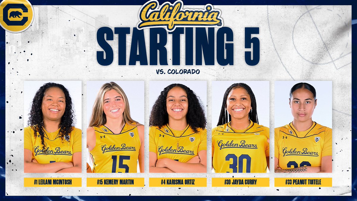 CalWBBall's tweet image. It's almost game time! Here is your starting 5⃣ against No. 21 Colorado!

📺:Pac12.me/WBB-CAL-COLO