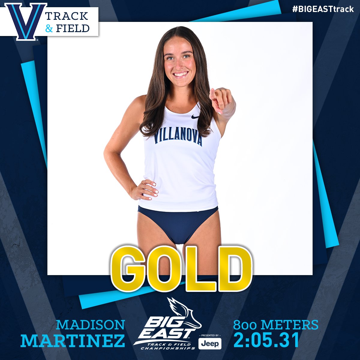 NovaTrackXC's tweet photo. Women's 800 Meters:

🥇Madison Martinez 2:05.31
🥉Maya Dorer 2:08.92
5 Alex Stasichin 2:10.61

#GoNova #BIGEASTtrack https://t.co/VnggvuhKlY