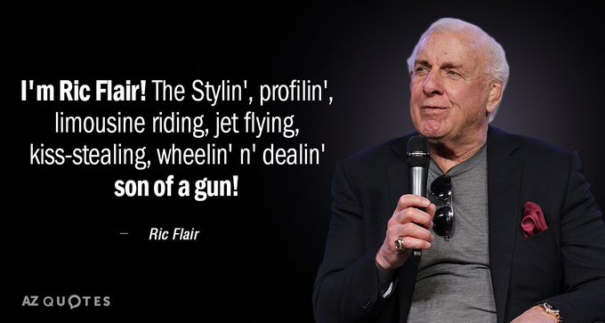 Happy 74th birthday to the king of Space Mountain Ric Flair. 