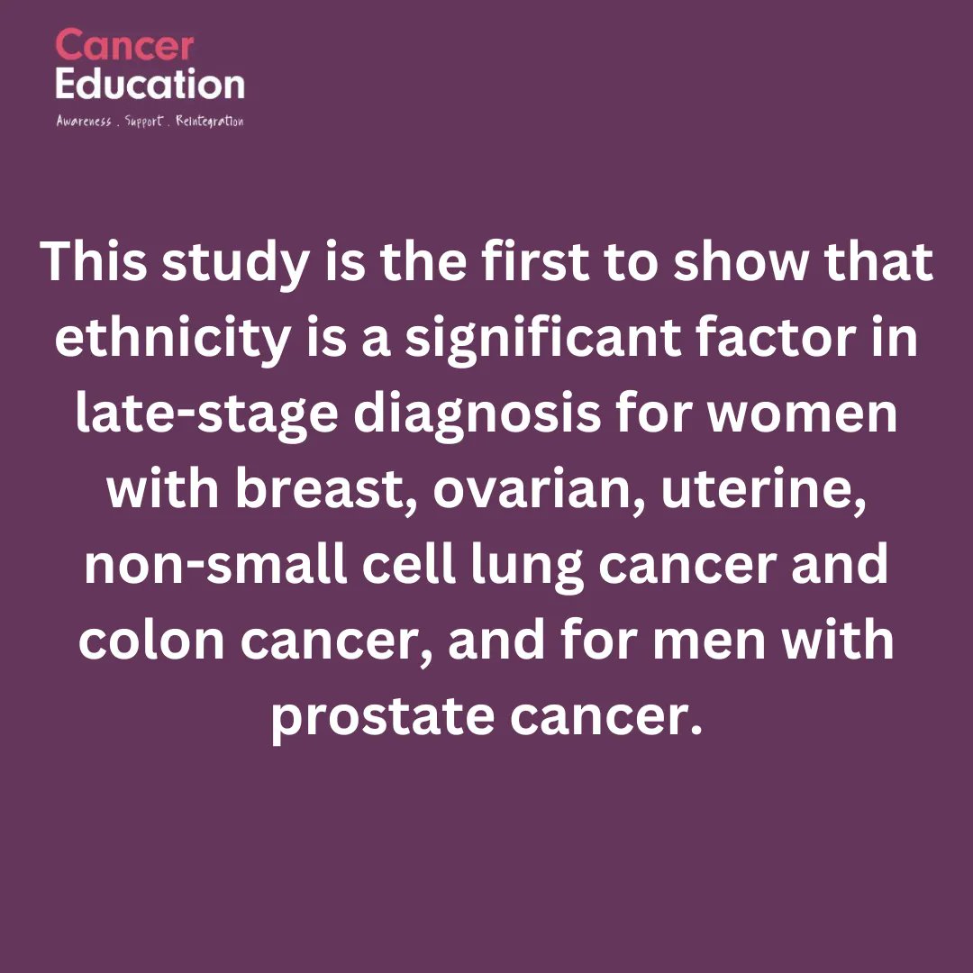 🚨  New study shows black women living in England are more likely to be diagnosed with late stage cancer 🚨  

The later a cancer is diagnosed, the more difficult it is to receive successful treatment.

This reinforces why our mission is so important. 

#cancerawareness #bame