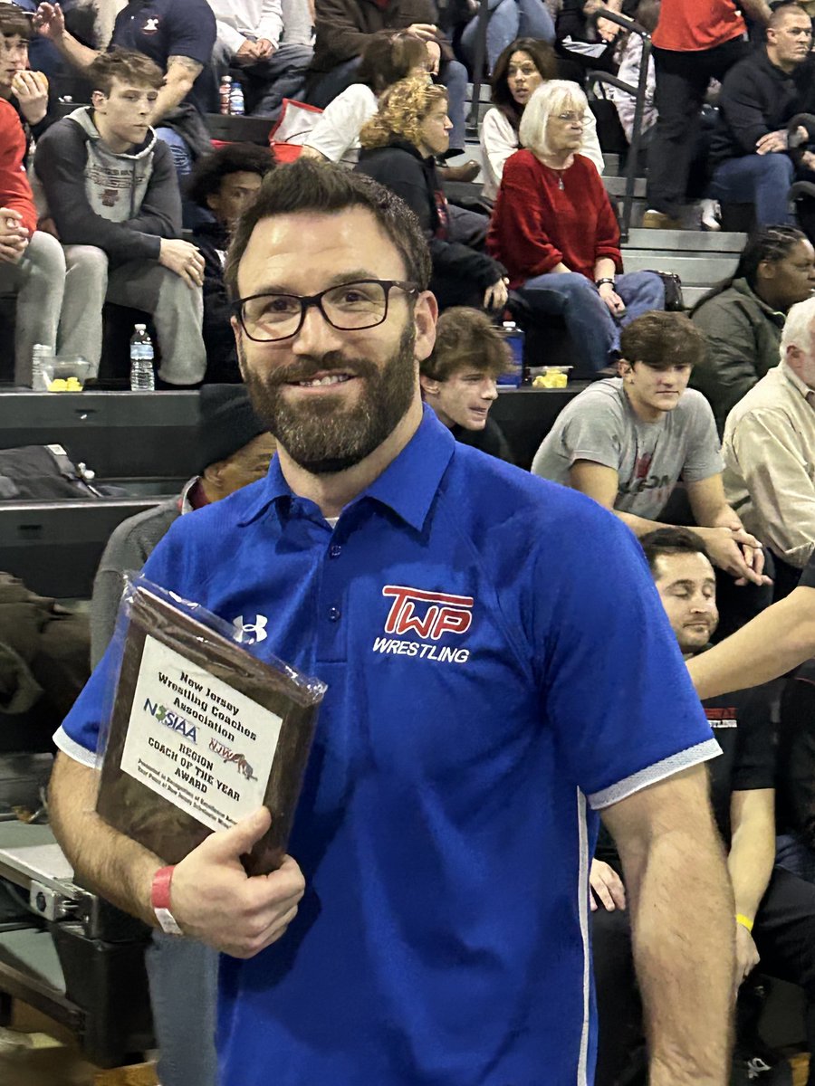 Minuteman ⁦<a href="/WTHS__Wrestling/">Washington Twp. Wrestling</a>⁩ HC Eric Ring was just named the Region 8 Coach of the Year.

In his 6th season as Head Coach, Coach Ring has a 96-39 career record, going 25-2 in 2023, Winning the District 30 Championship🏆

Congratulations Coach Ring!