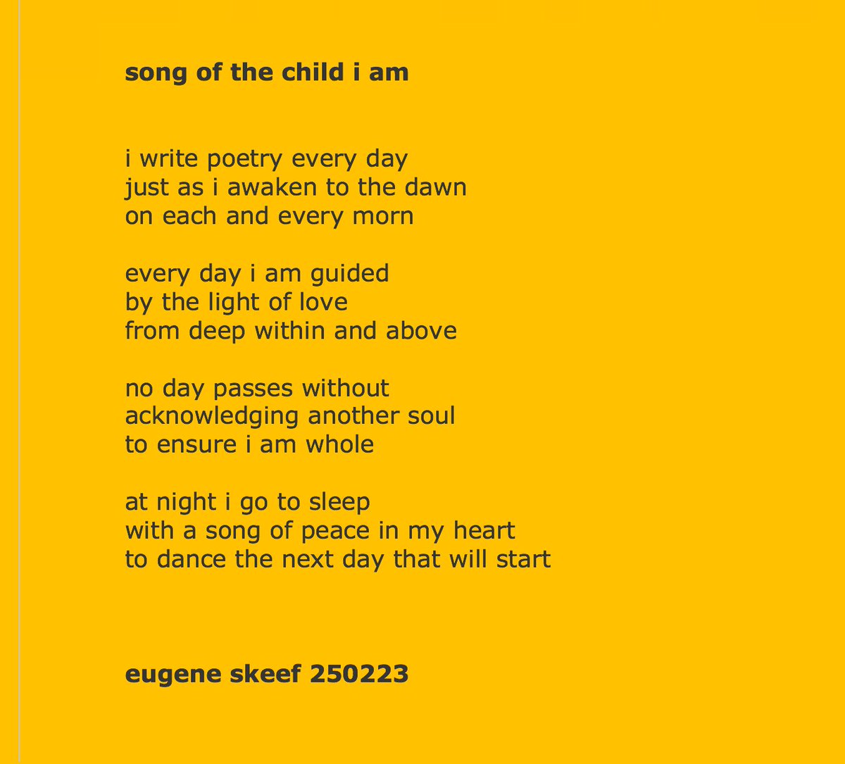 eugeneskeef's tweet photo. song of the child i am https://t.co/2ktvZGtZeD