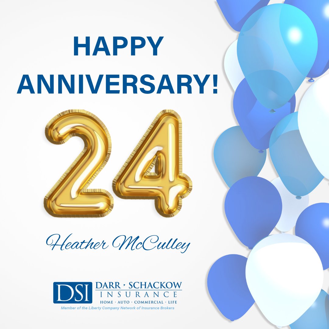 DarrSchackow's tweet image. We, at Darr Schackow Insurance, would like to extend our sincerest thanks and appreciation to Heather McCulley for her remarkable 24 years of dedicated service and loyalty. 
We can’t thank you enough, Heather! 
#DSI #FLInsurance #LibertyPartner