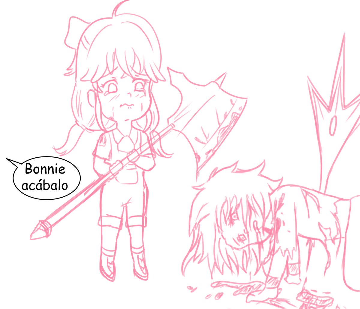kurazao2's tweet photo. Bonnie v Lost 
un acto de piedad podria salvar el mundo

cosas que se me ocurren y dudo en publicar XD

#comic #manga #monster #originalcharacter  #anime #lost #Bonnie #oc #hunter #werewolf https://t.co/PDVGEUQqpl